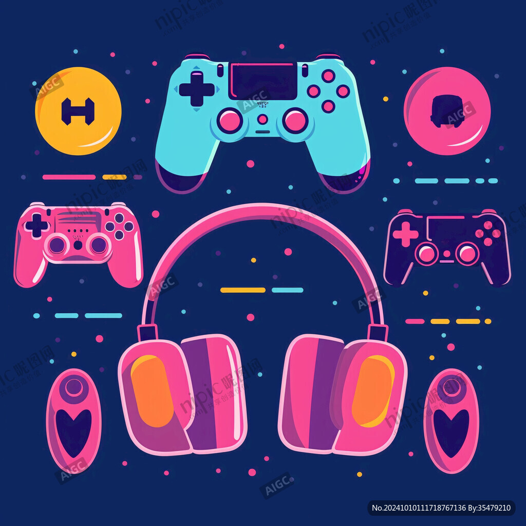 游戲機插畫