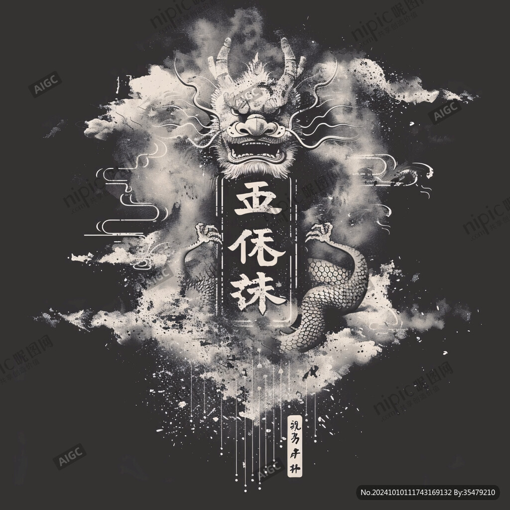 龍年國潮系列海報設計