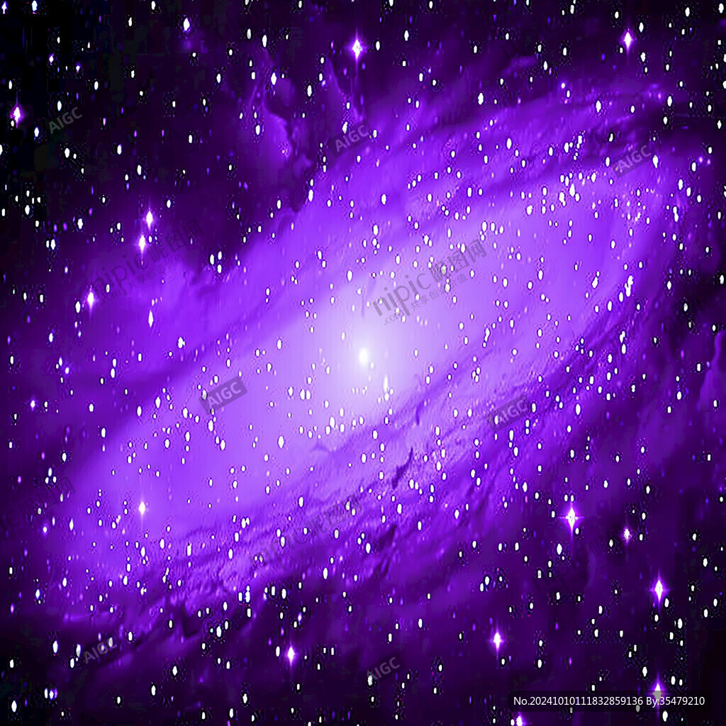 紫色夢(mèng)幻星空墻紙