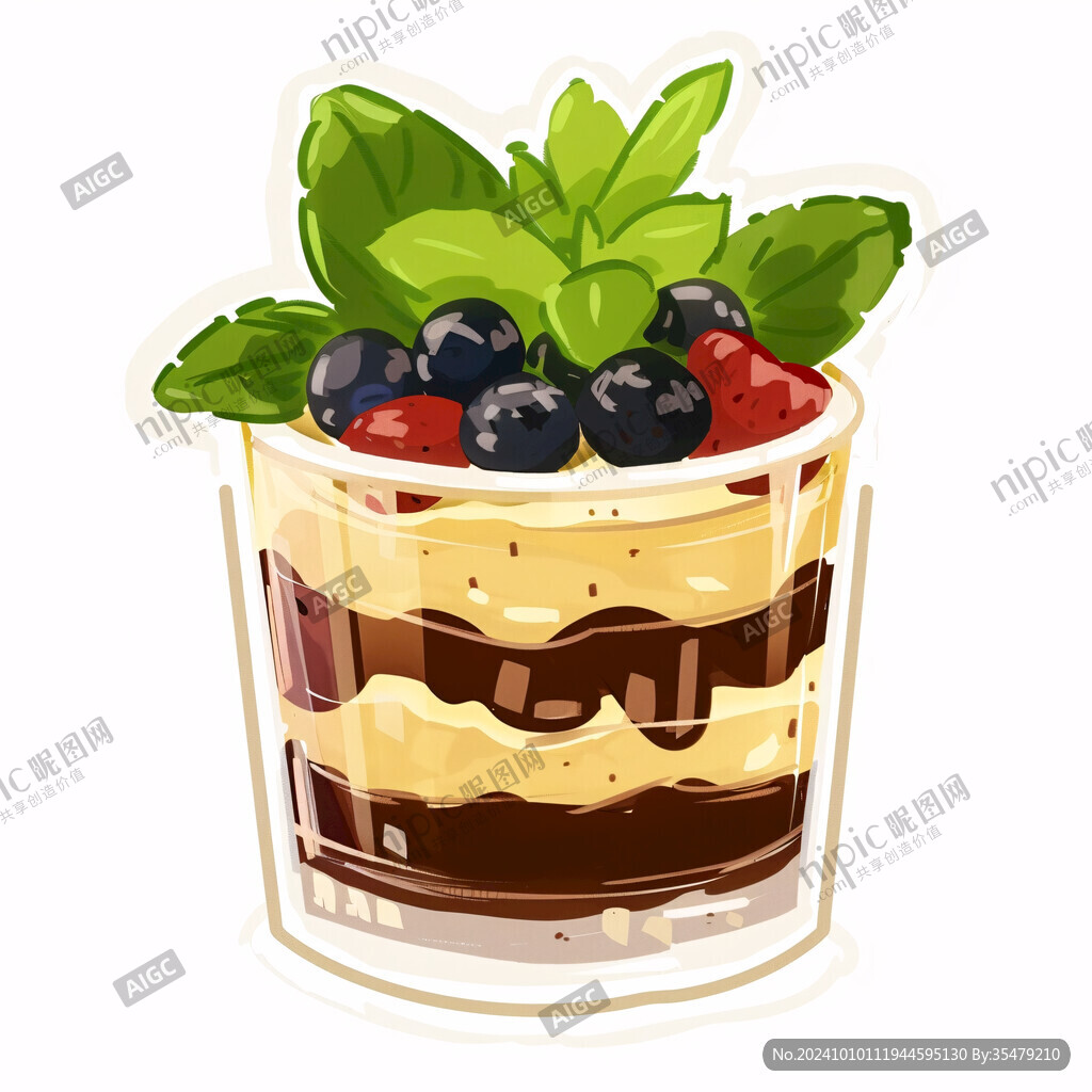 甜品甜點插畫