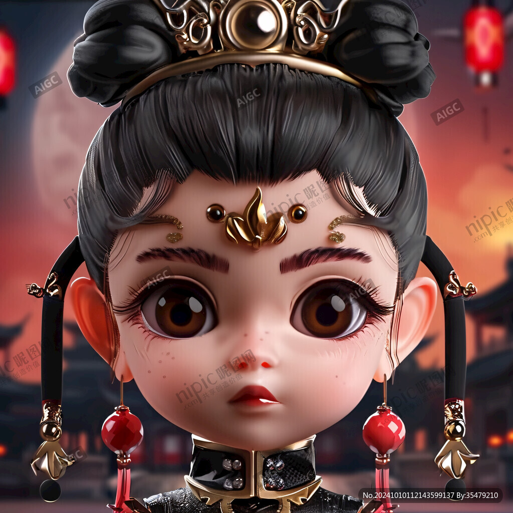 q版皇后插畫