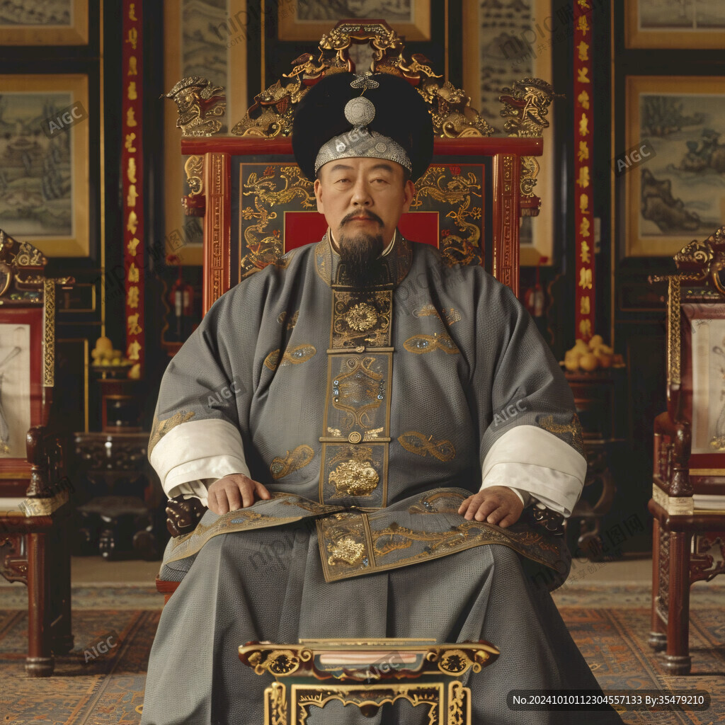 古代皇帝蠟像