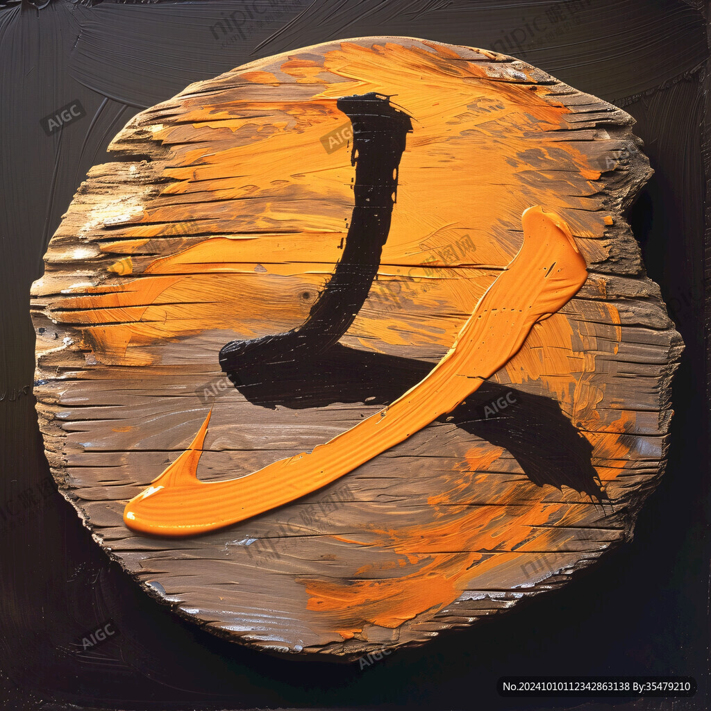 浮雕道字