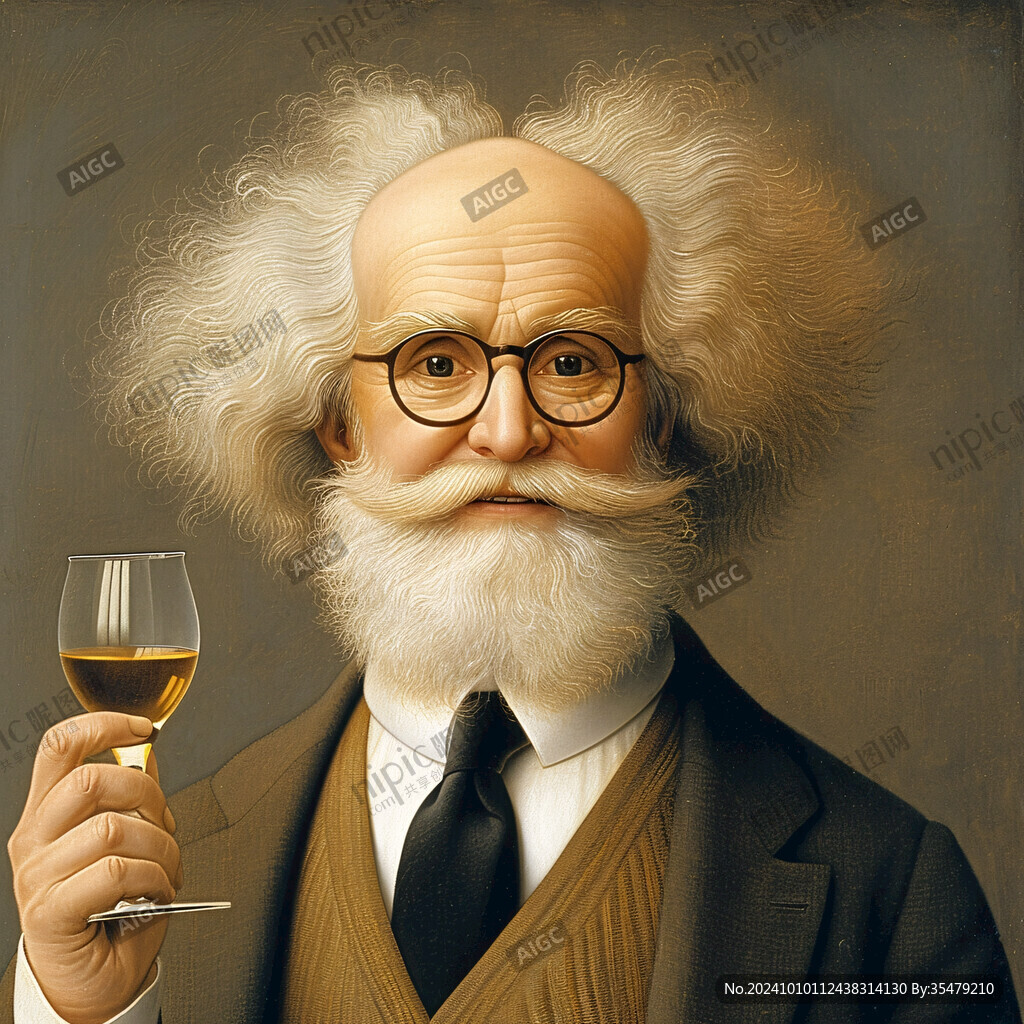 老科學家插畫