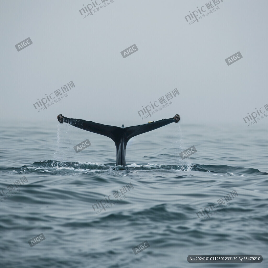 躍出水面的鯨魚