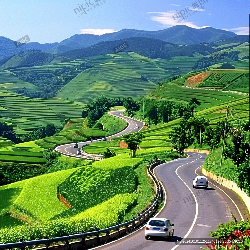 公路風景畫