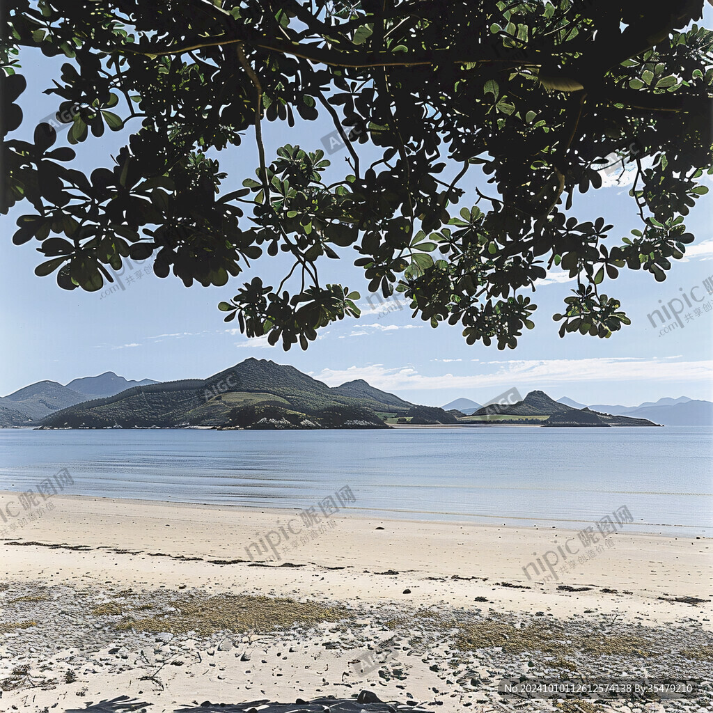 上川島月亮灣海景高清