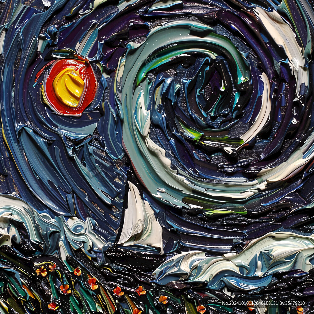 吊頂噴畫宇宙漩渦