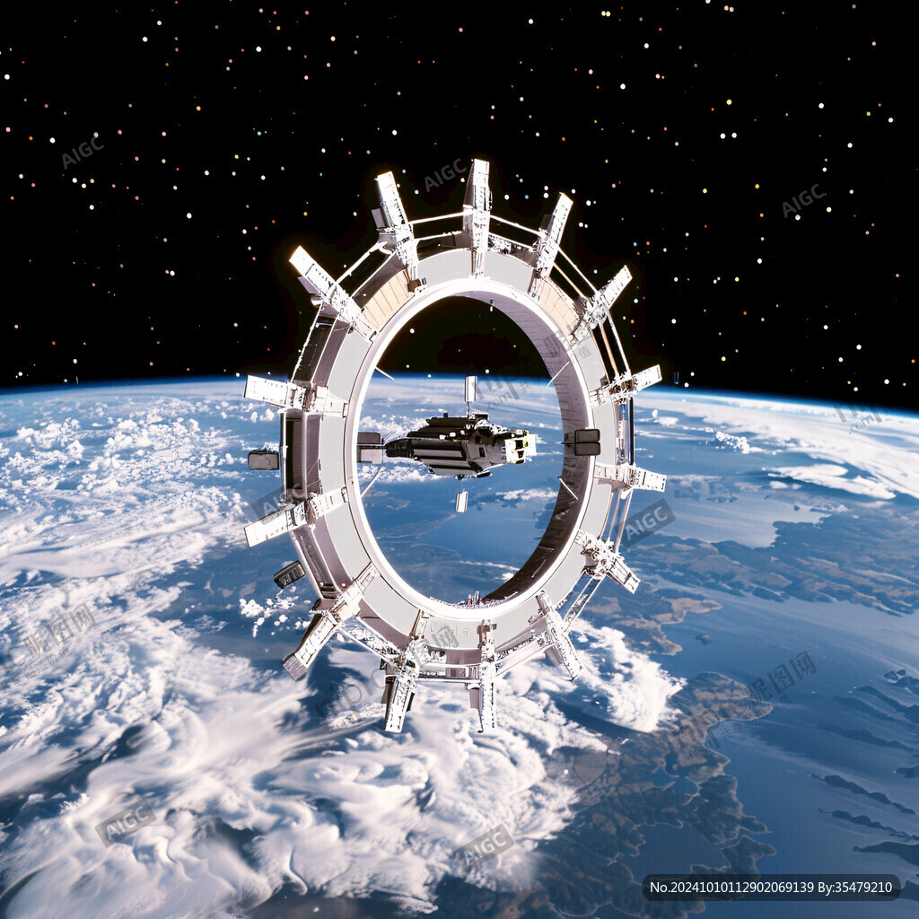 宇宙空間站宇航員太空