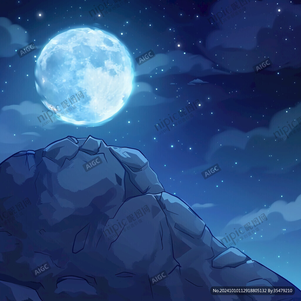 手繪水晶夜空效果