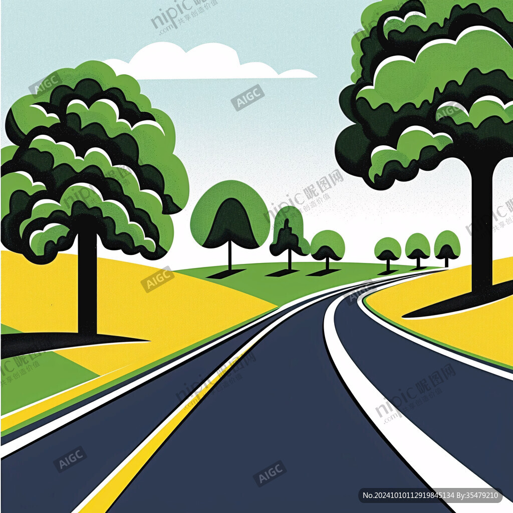 公路風景畫