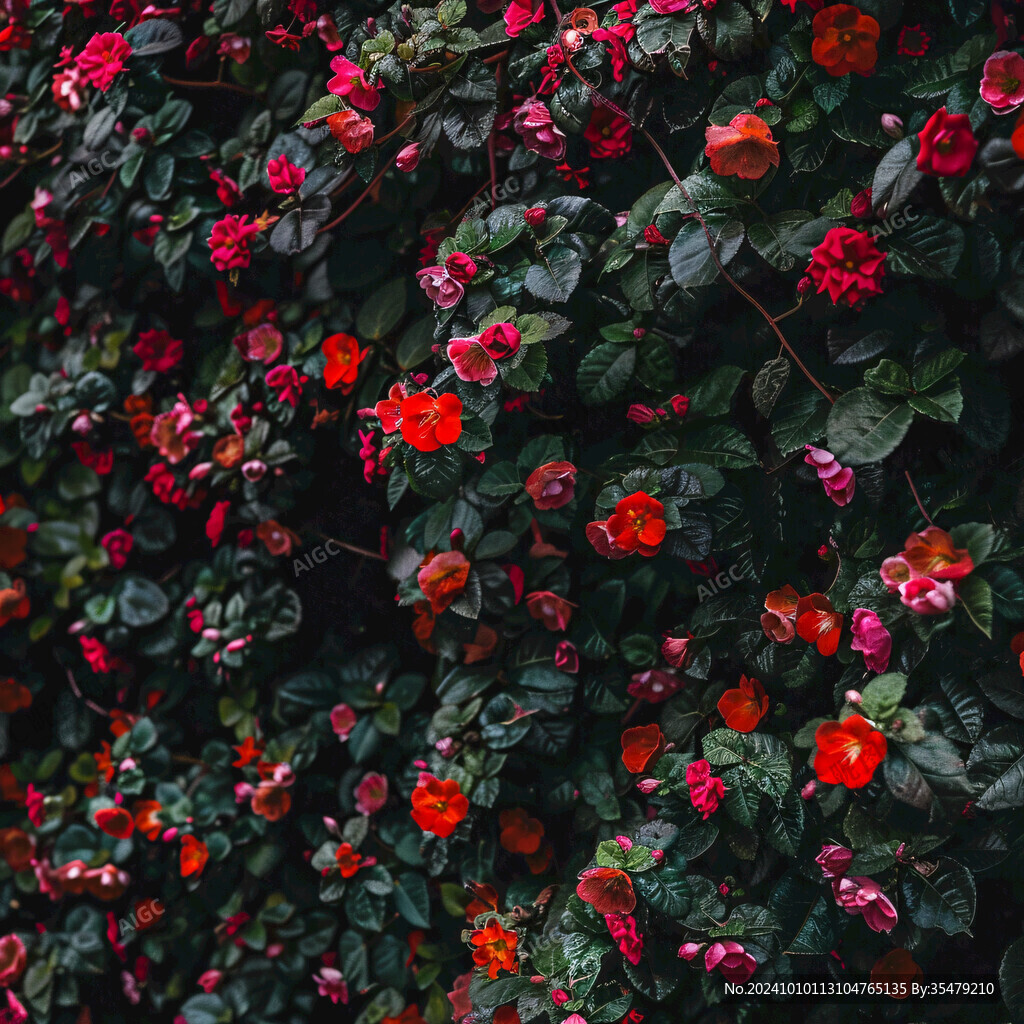 爬滿墻的花