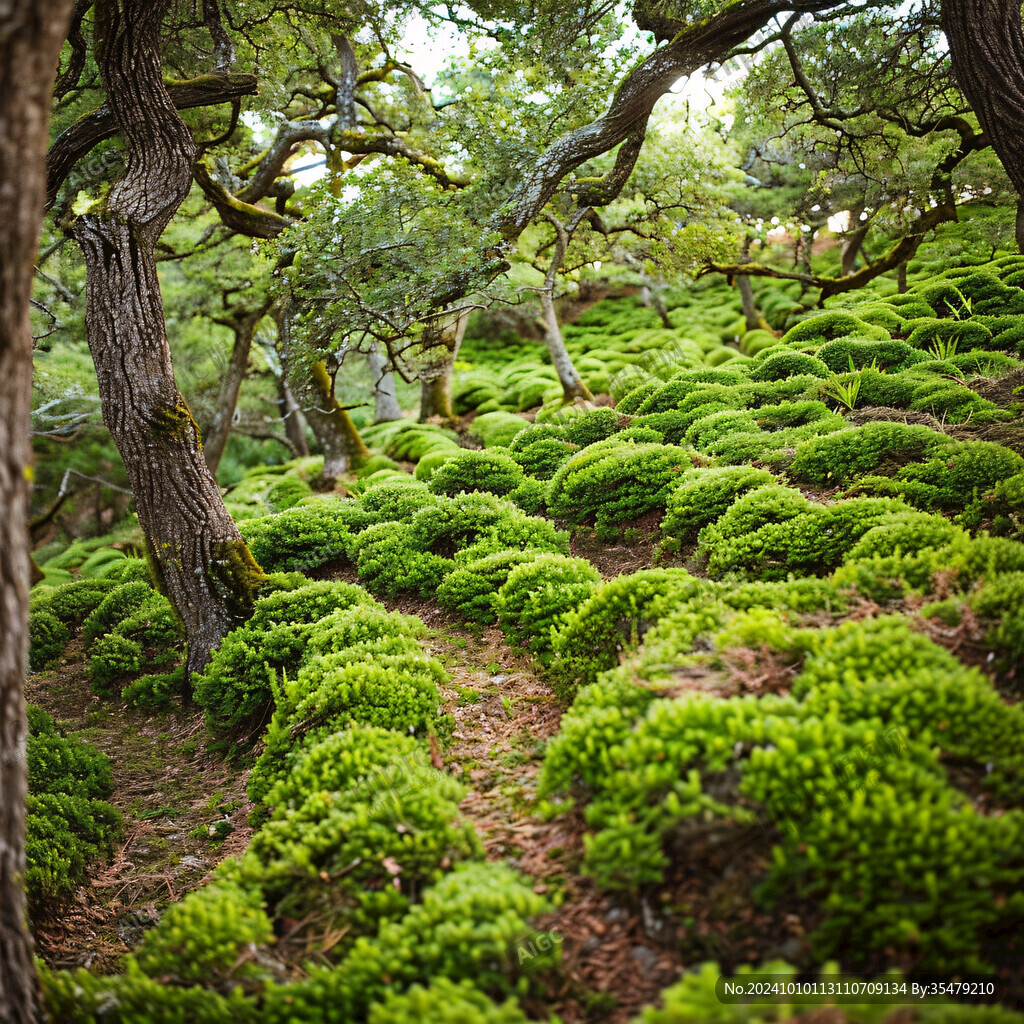 苔蘚花園樹木