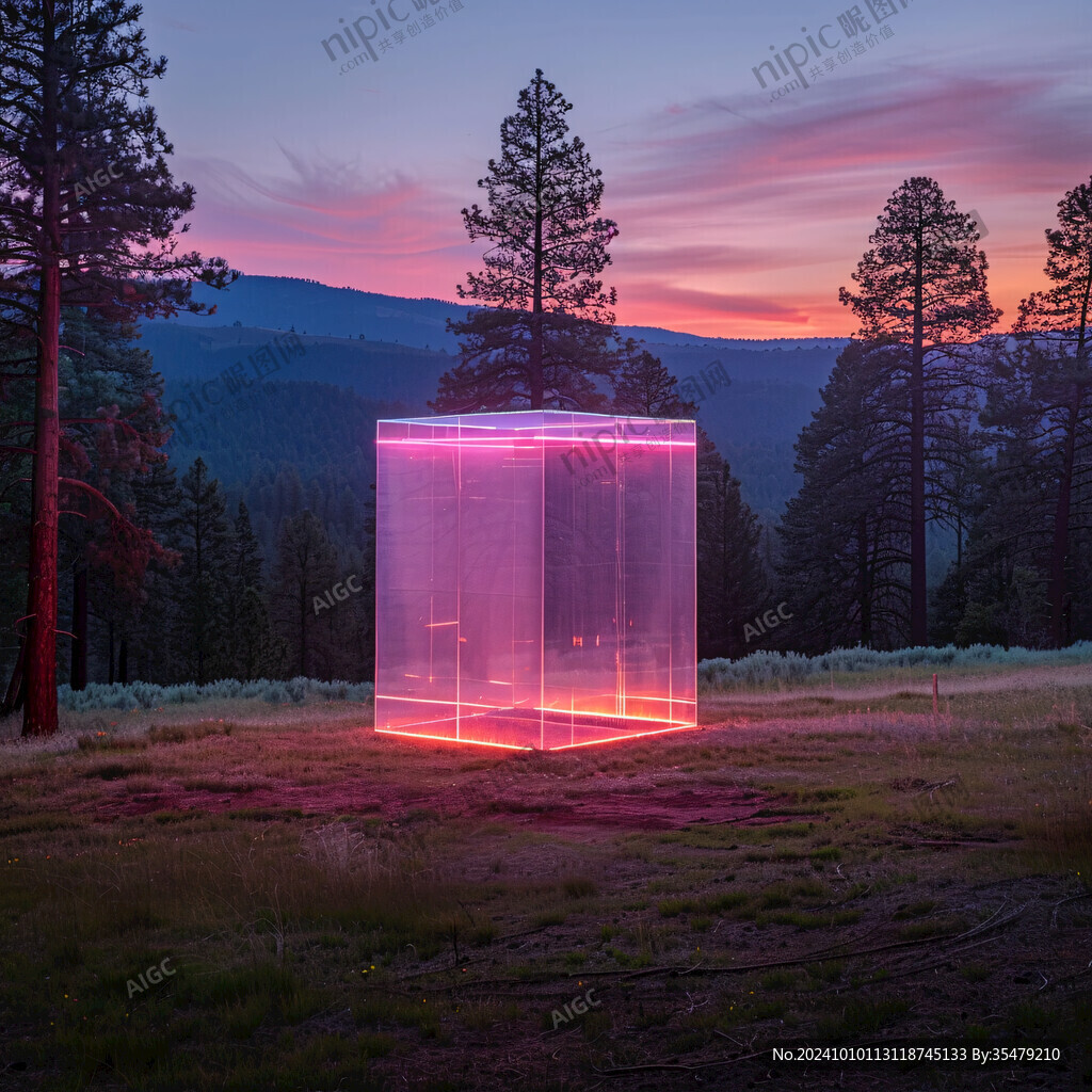 林中透明建筑