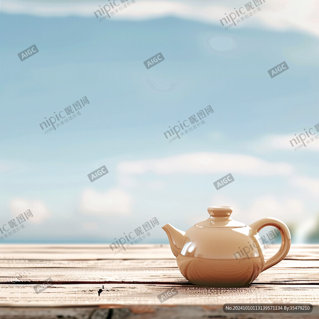 古色古香茶壺國學文化