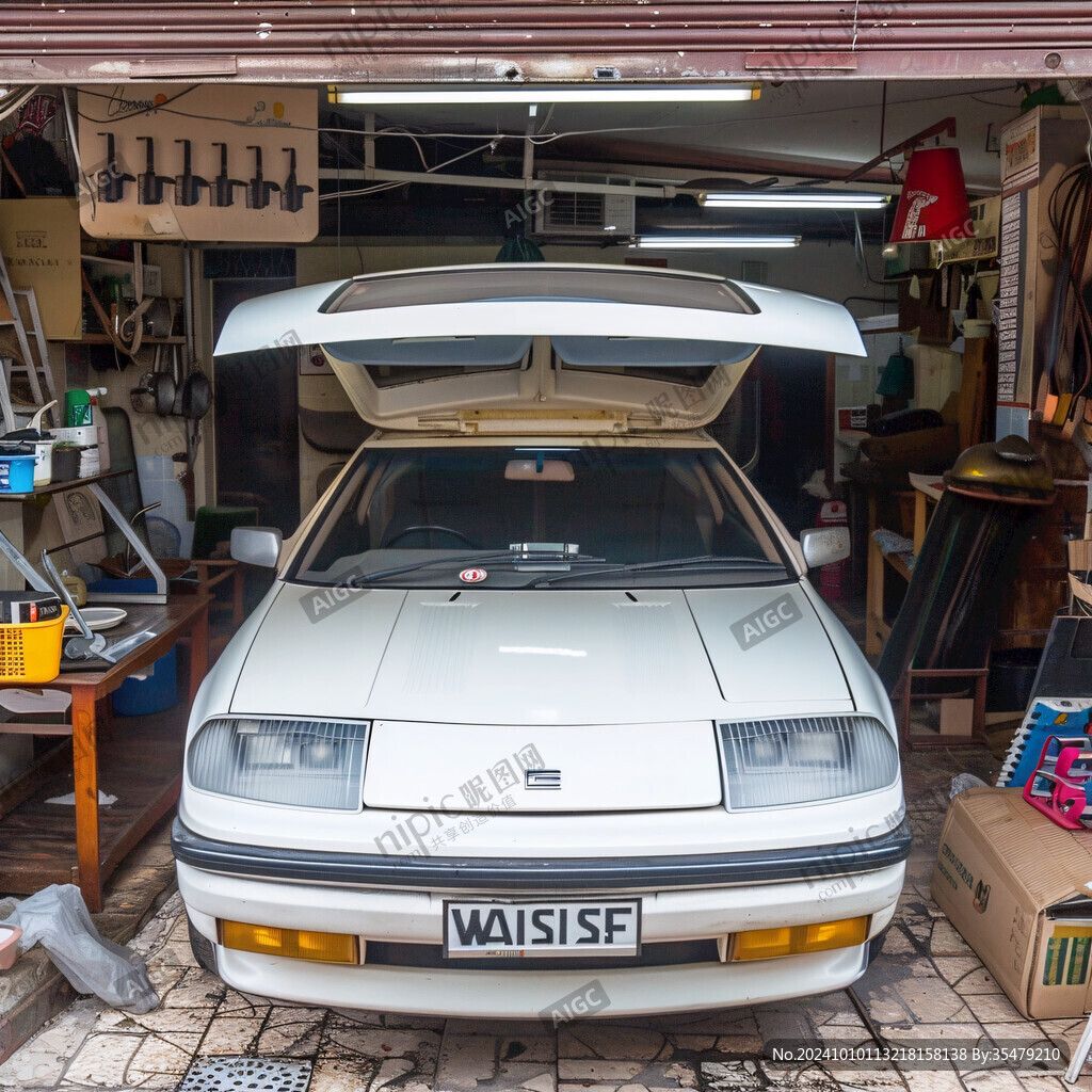車庫(kù)中跑車