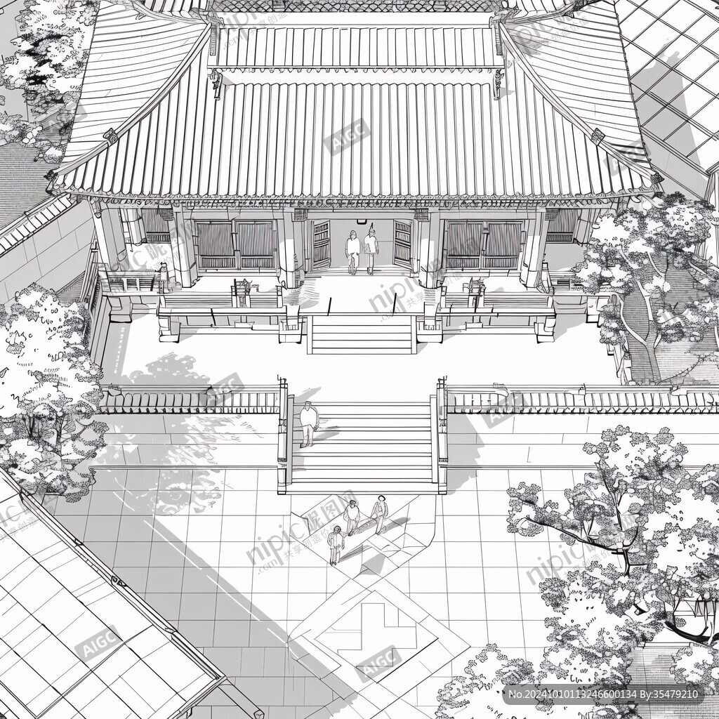 華清宮線稿