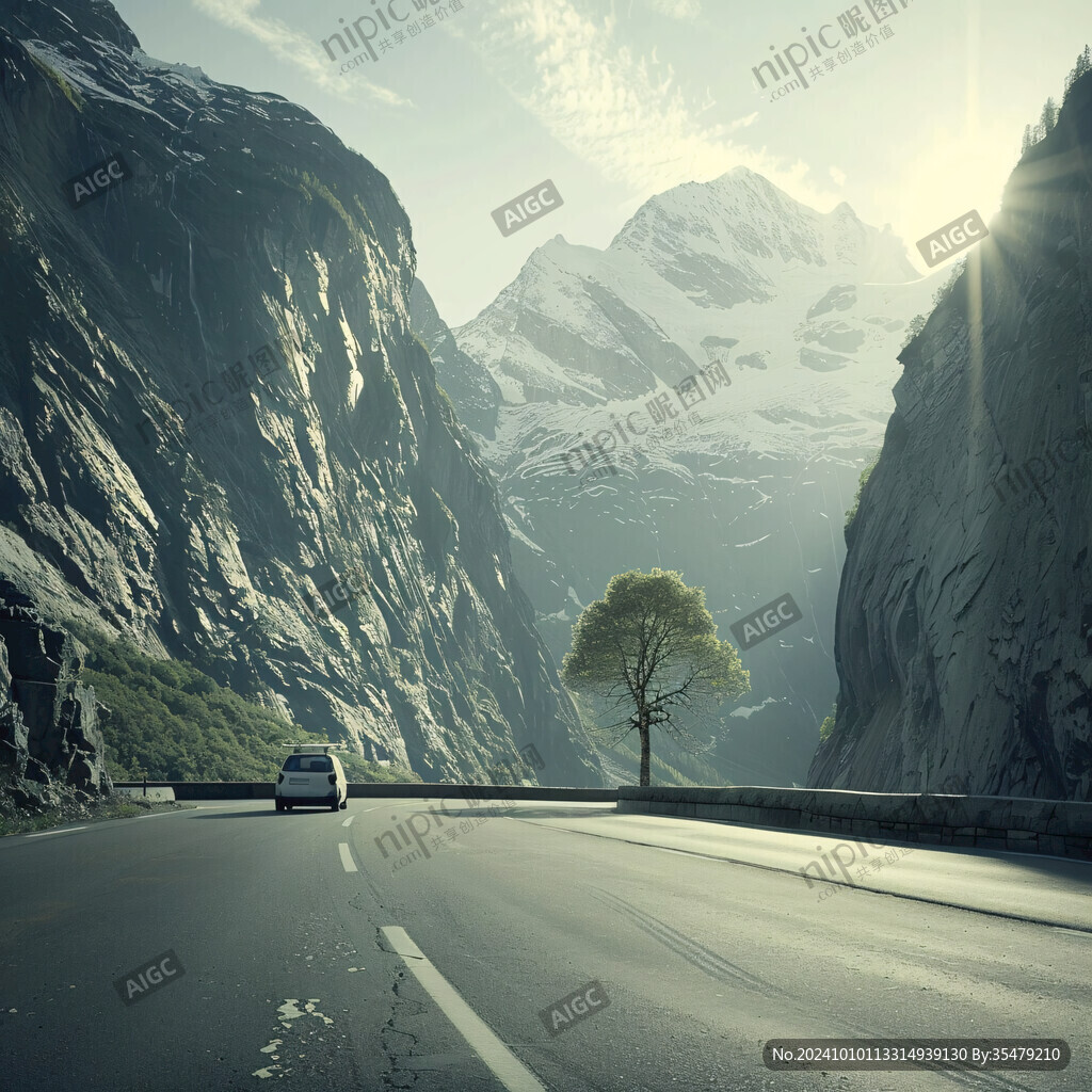公路風景畫