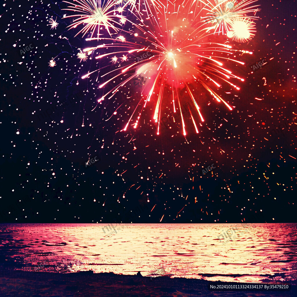 海滩晚会烟火 海滩晚会烟火