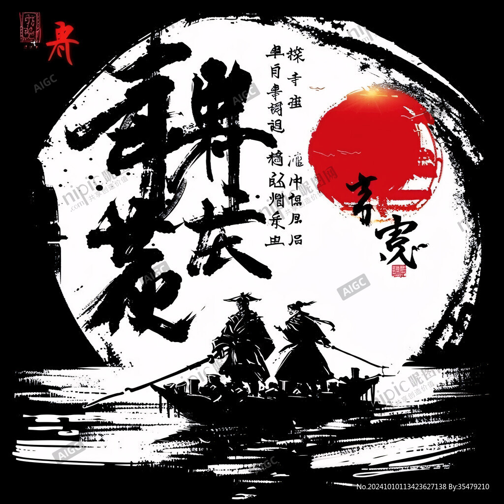 龍舞茶毛筆字