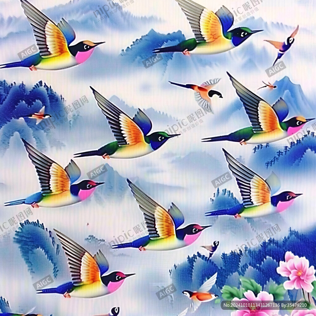百鳥朝鳳墻紙