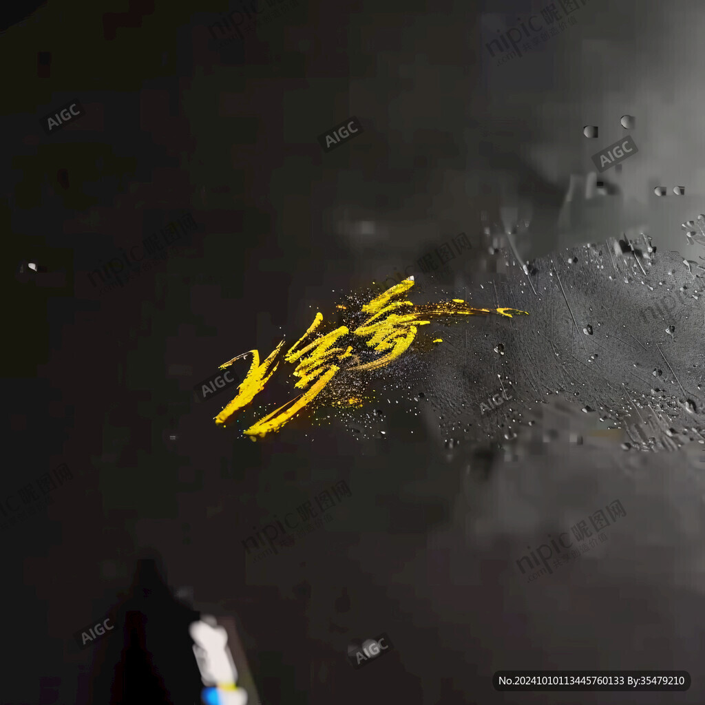 中國元素原創書法思雨