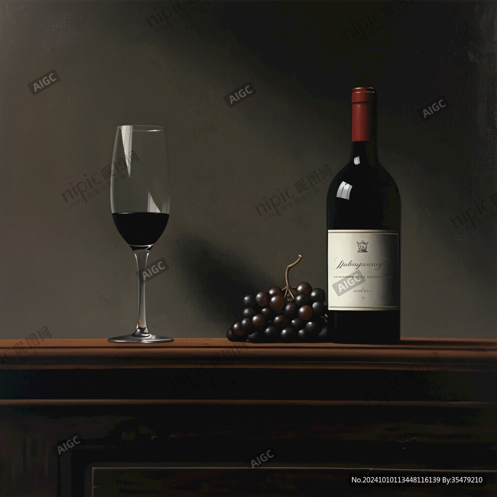 紅酒掛畫紅酒素材
