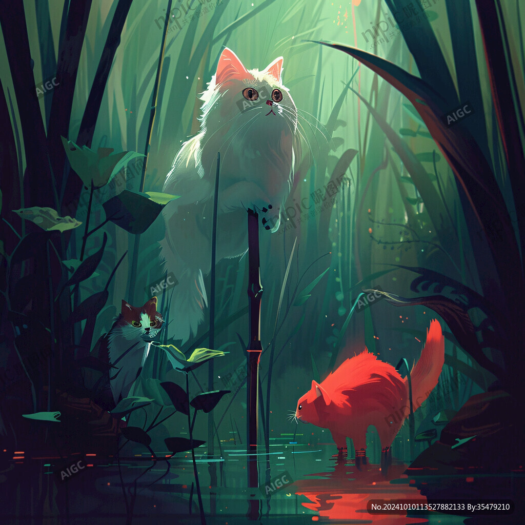 奇幻森林插畫