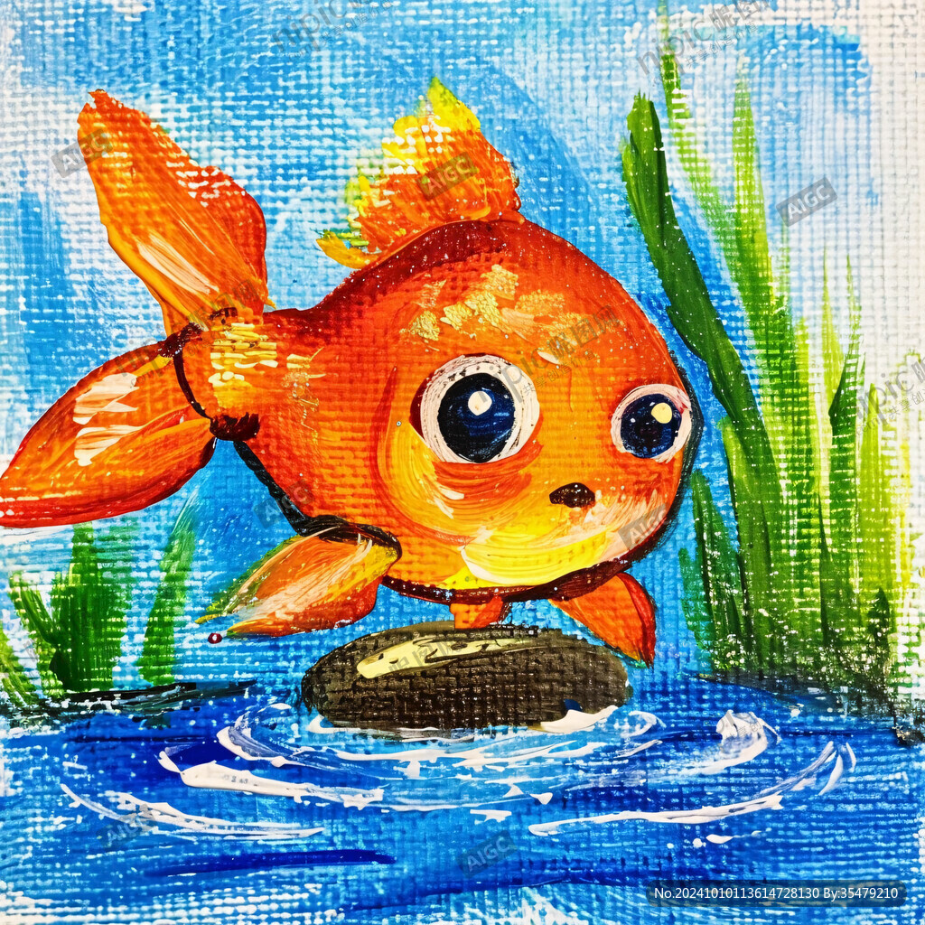 油畫小魚