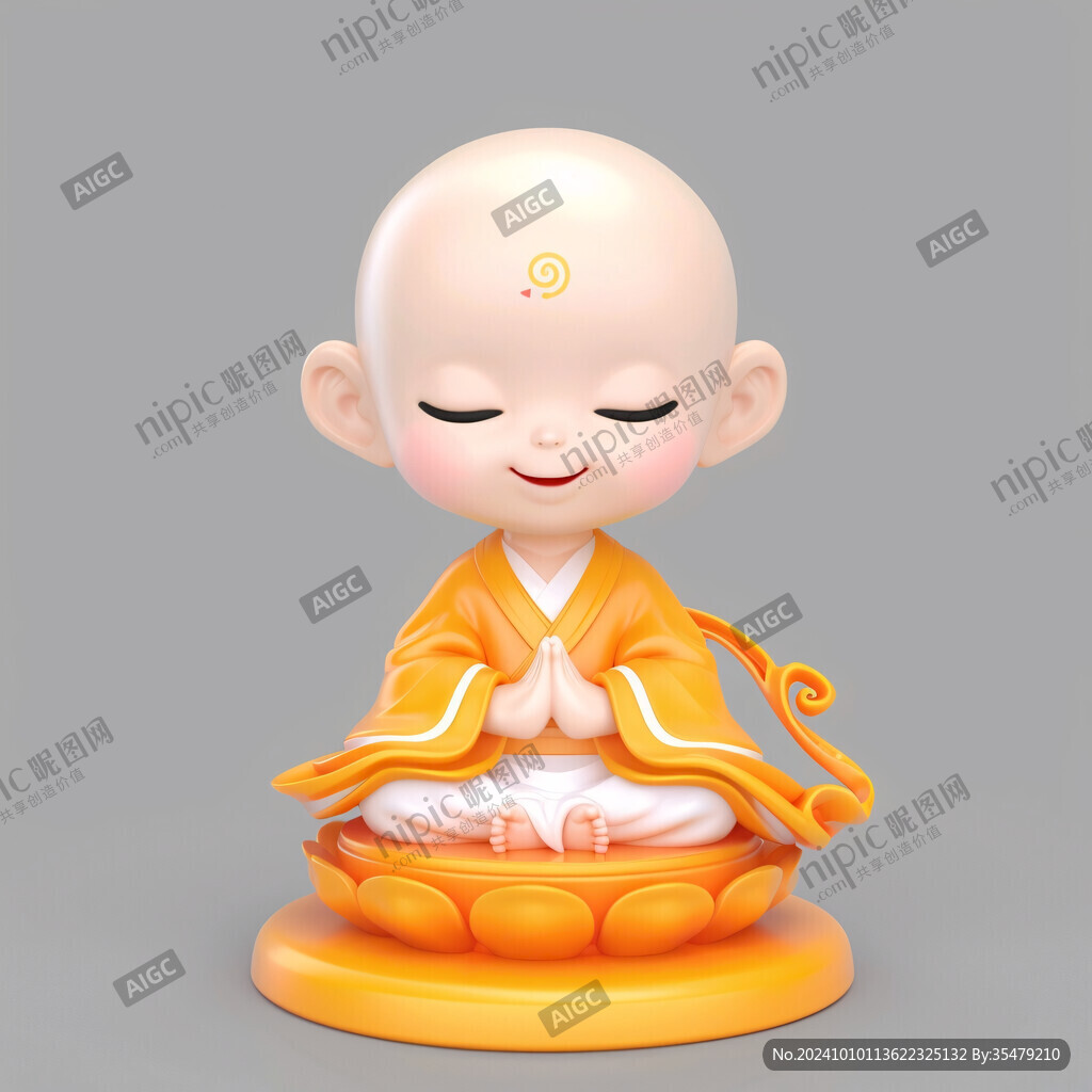 小沙彌動作表情