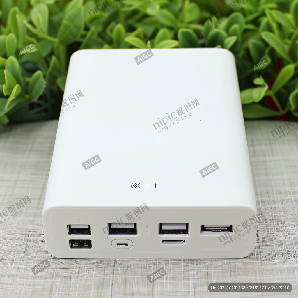 支持快充移動電源側面