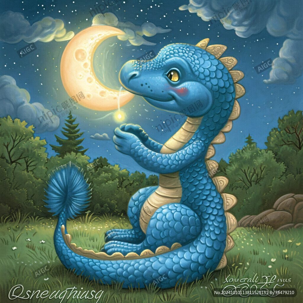 q版龍插畫