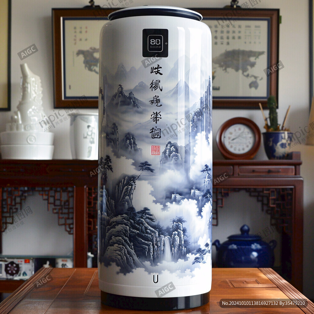 新中式保溫杯圖