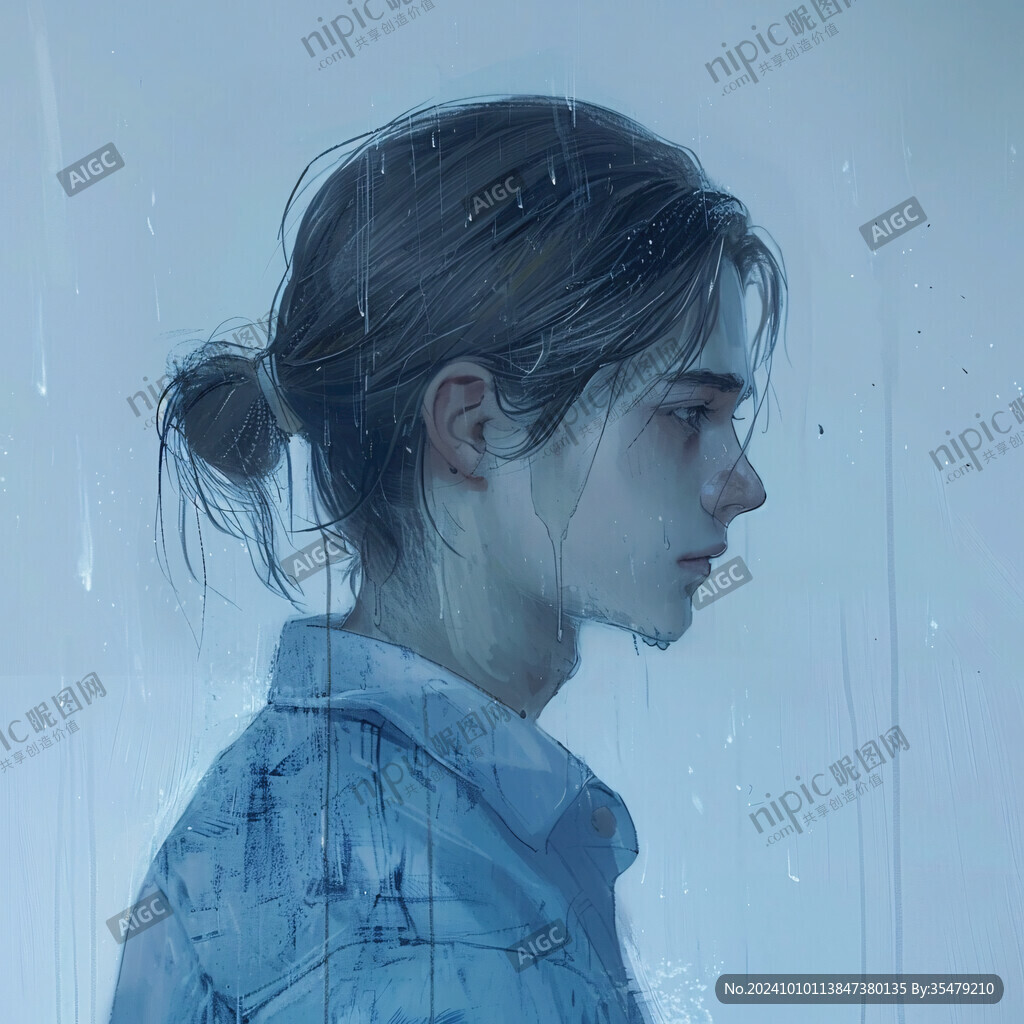 人物情緒插畫