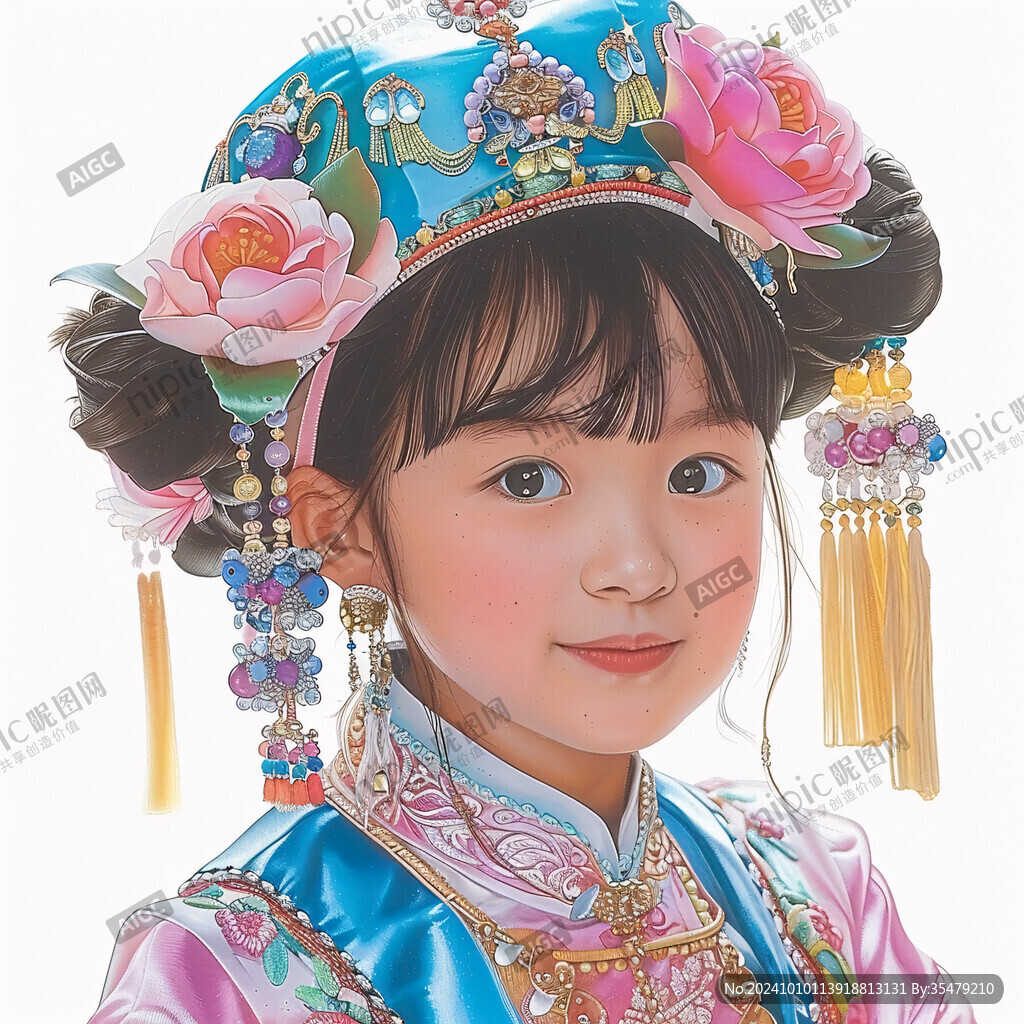 格格头像插画 格格头像插画