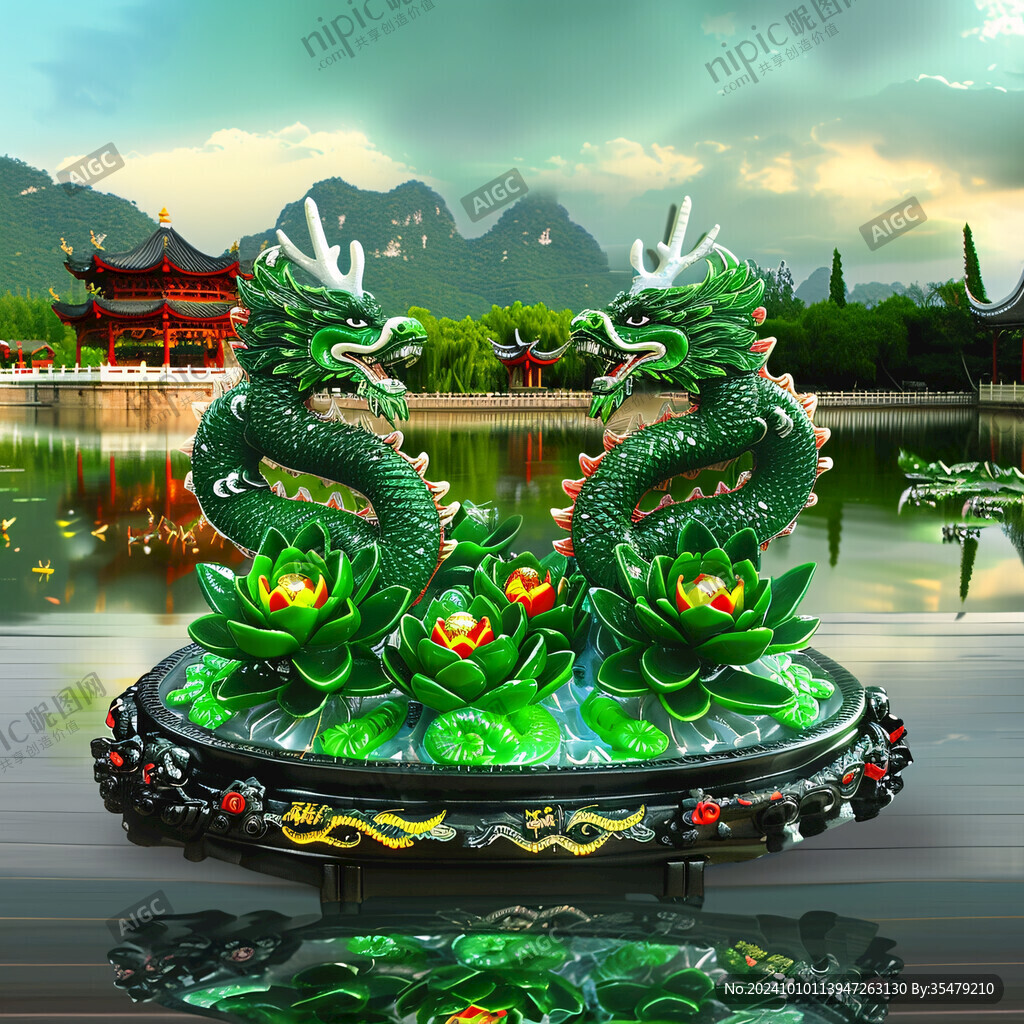 五龍吐水雕塑