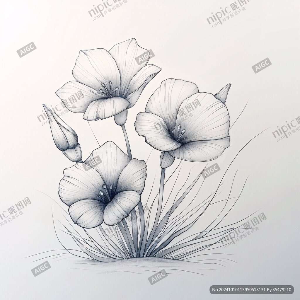 亞麻花手繪