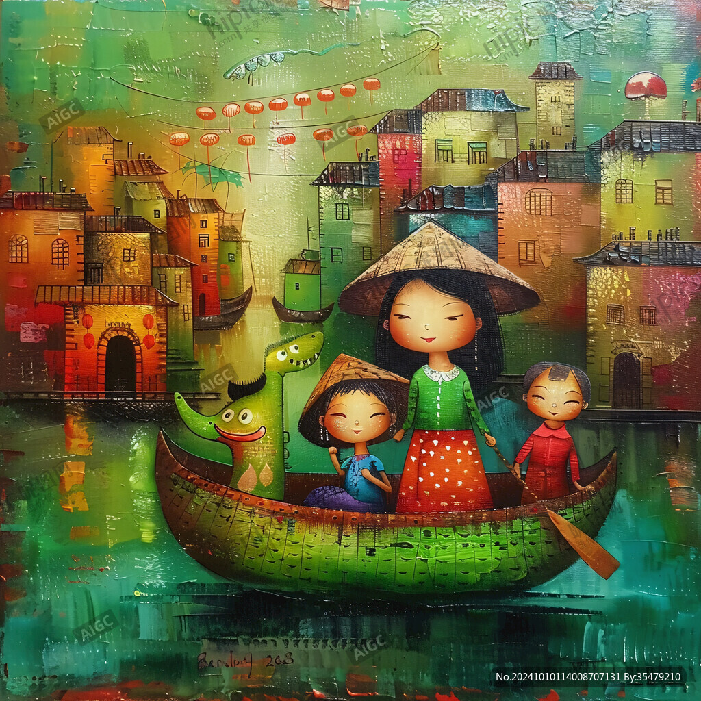 越南畫冊(cè)素材越南插畫