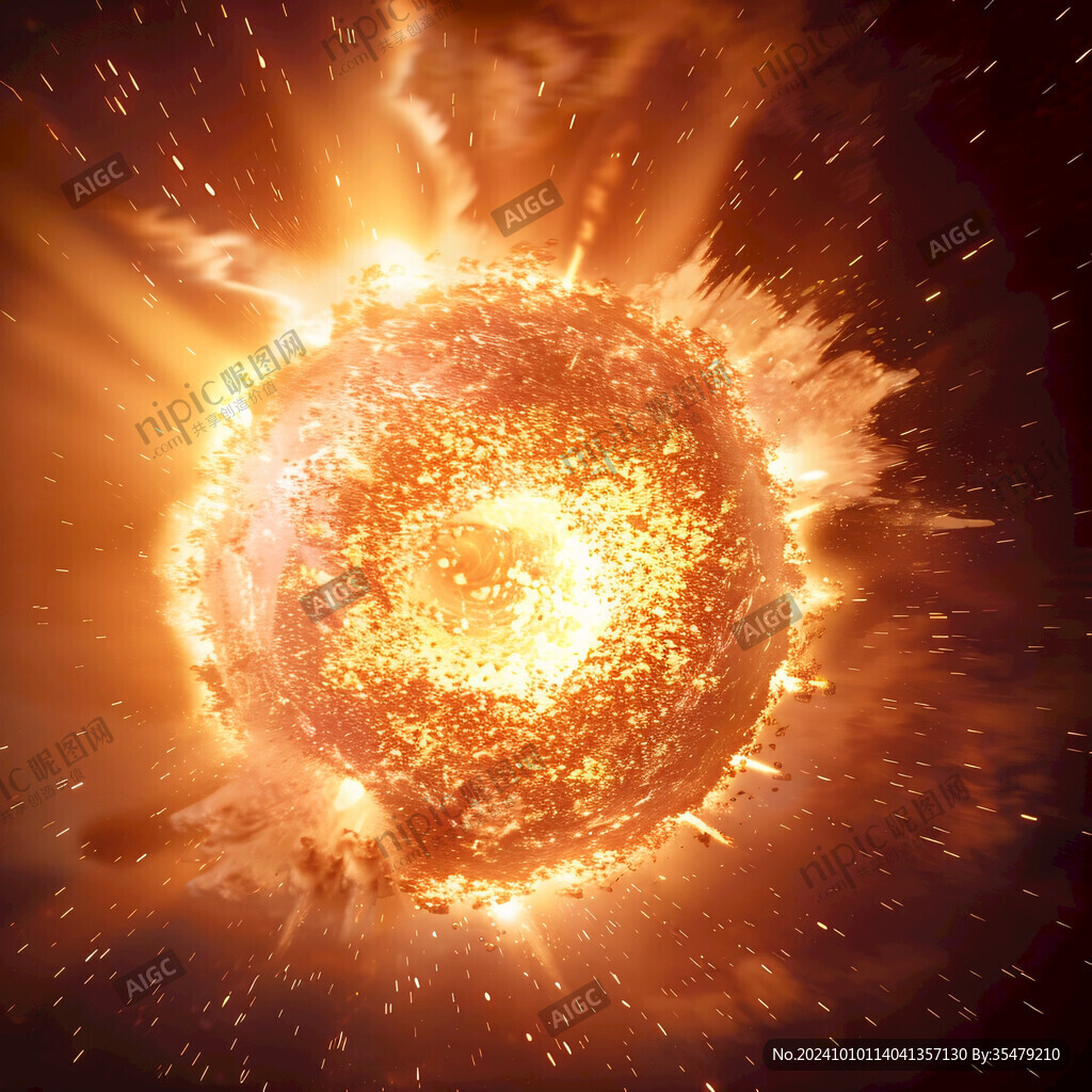 宇宙爆炸星球星空