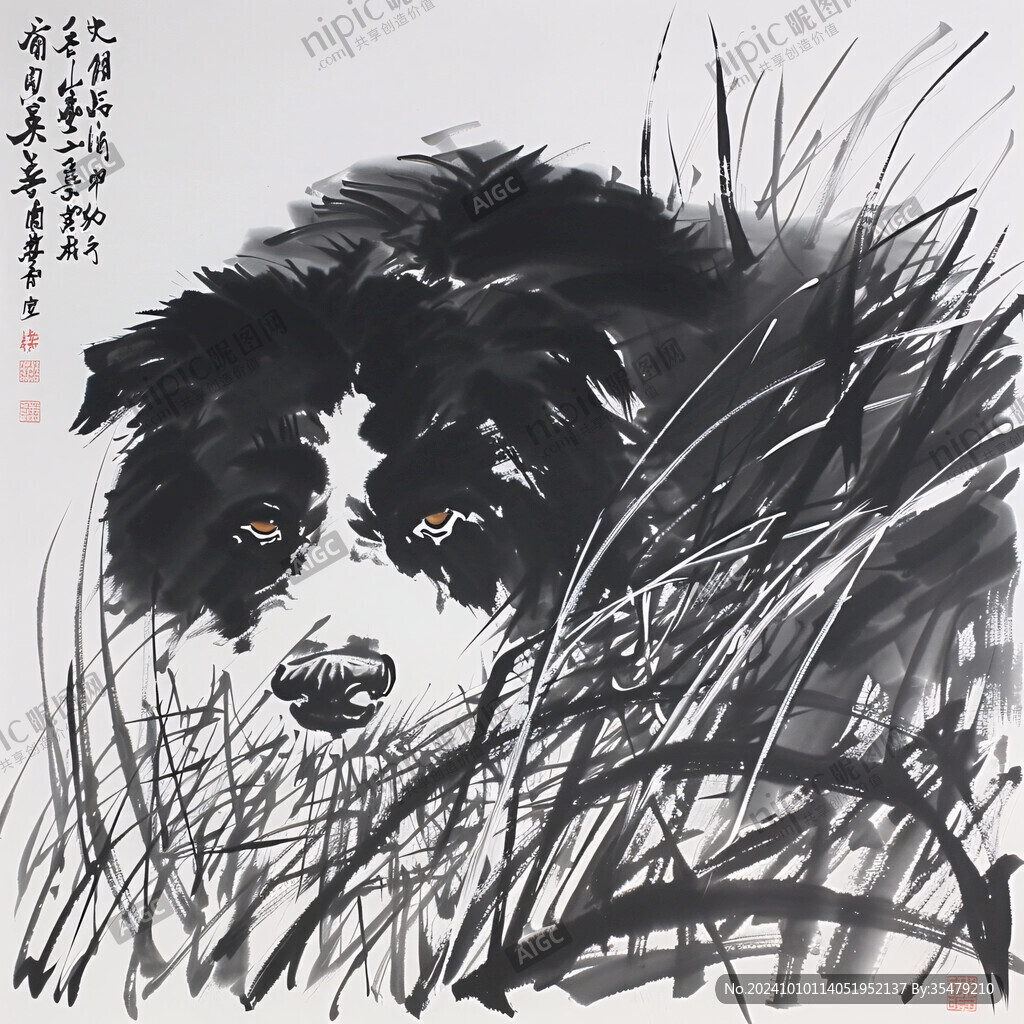 國畫雄風圖