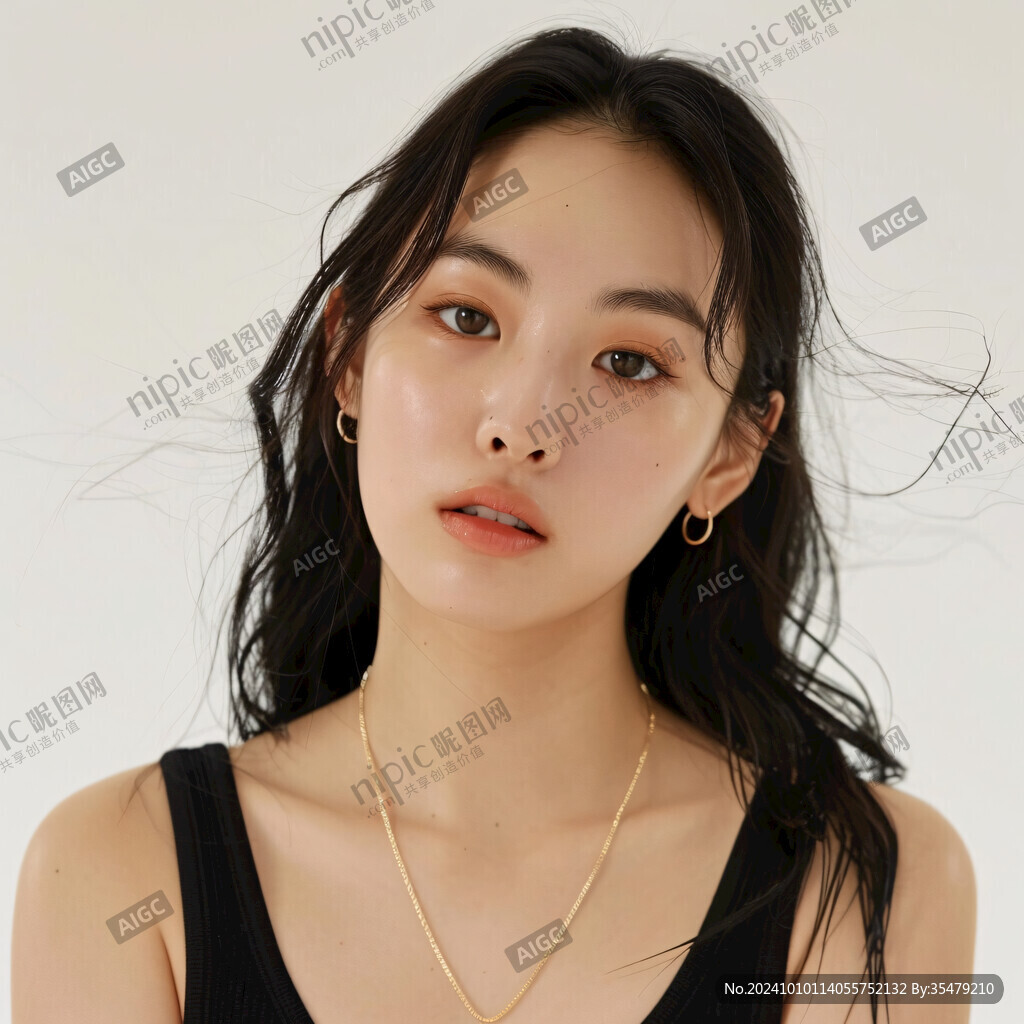 戴耳環(huán)少女