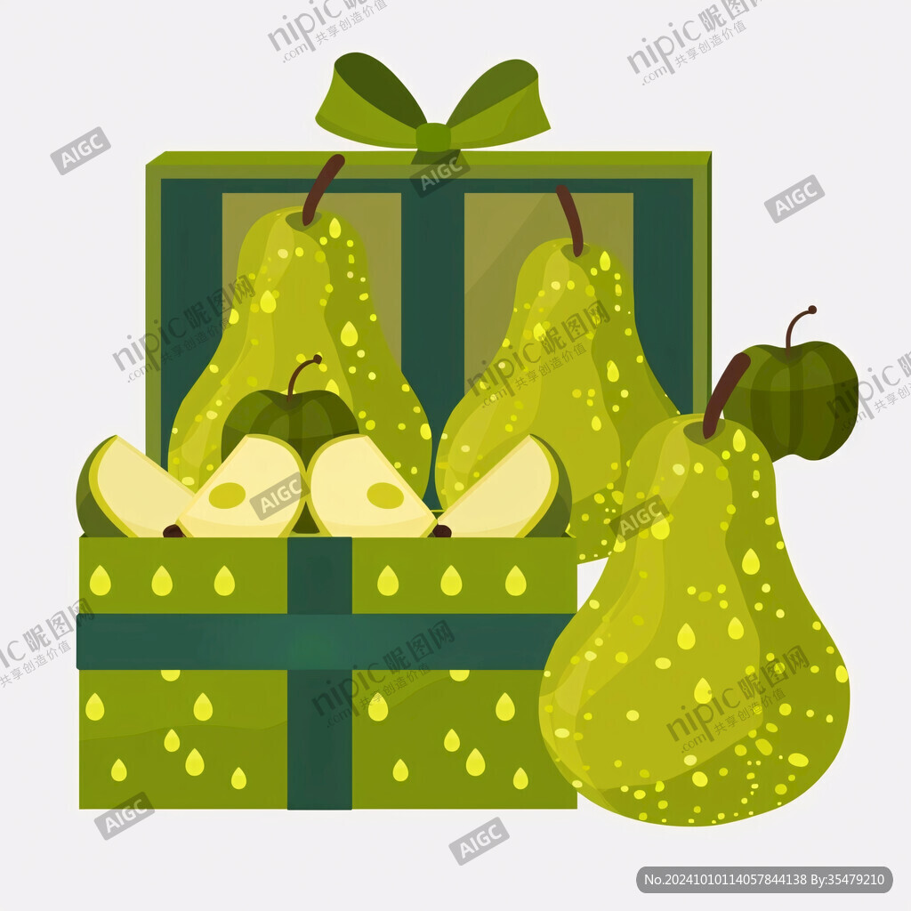 甜瓜禮盒插畫(huà)