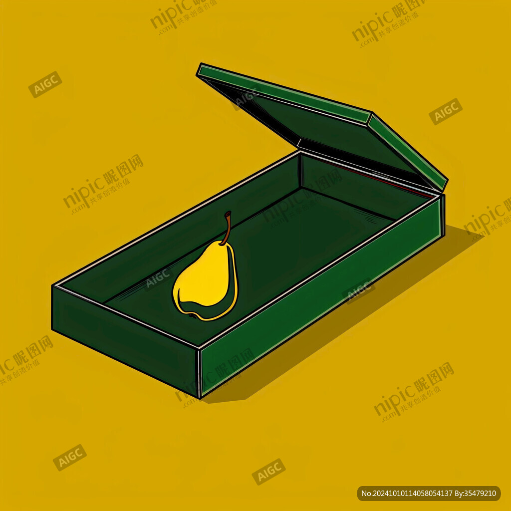 榴蓮禮盒插畫