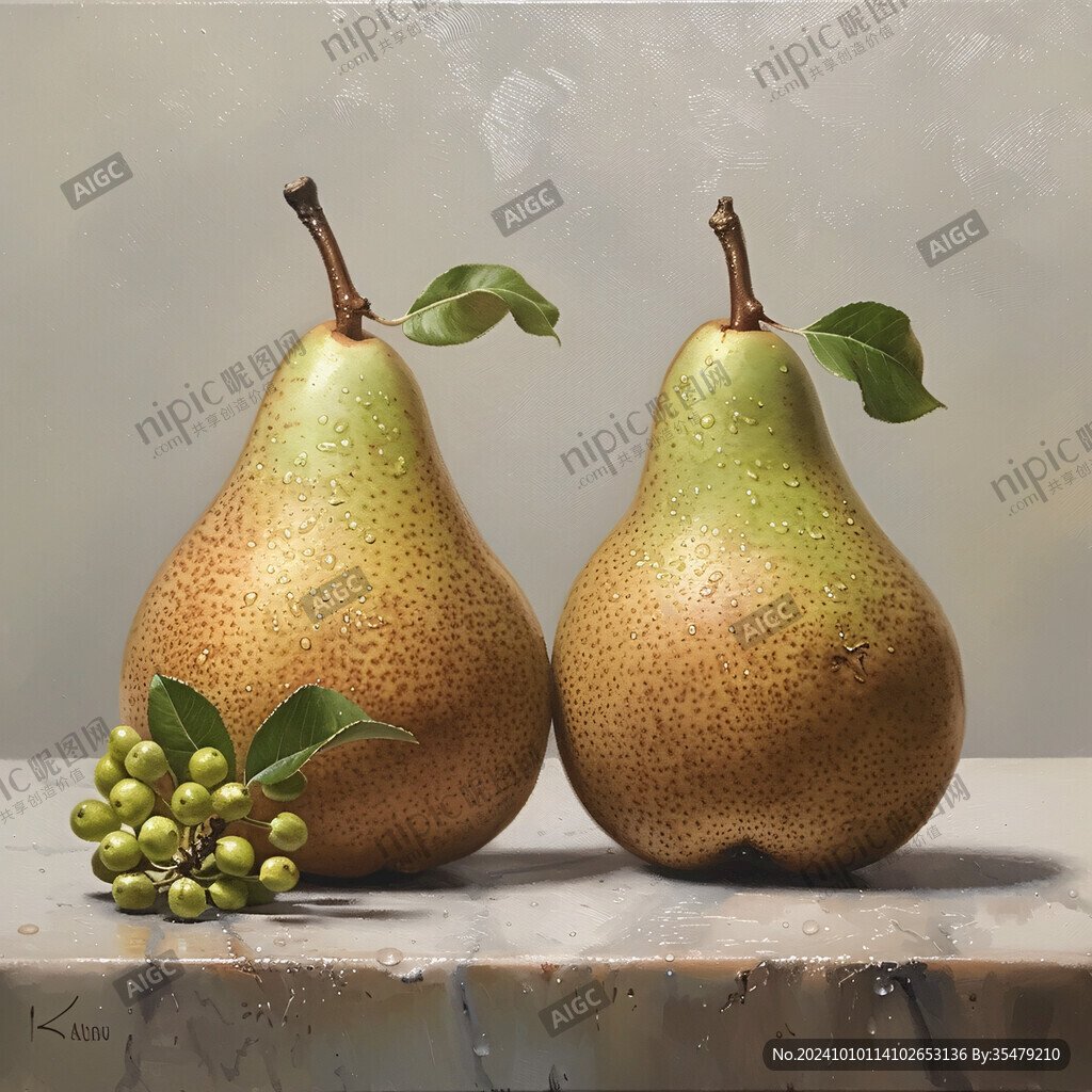 黃金梨插畫