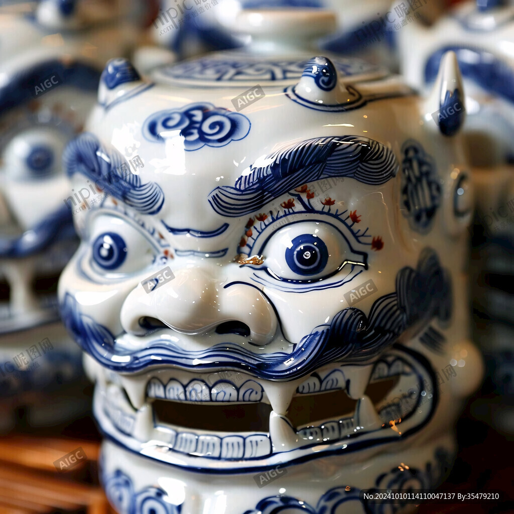 陶瓷風(fēng)獅爺