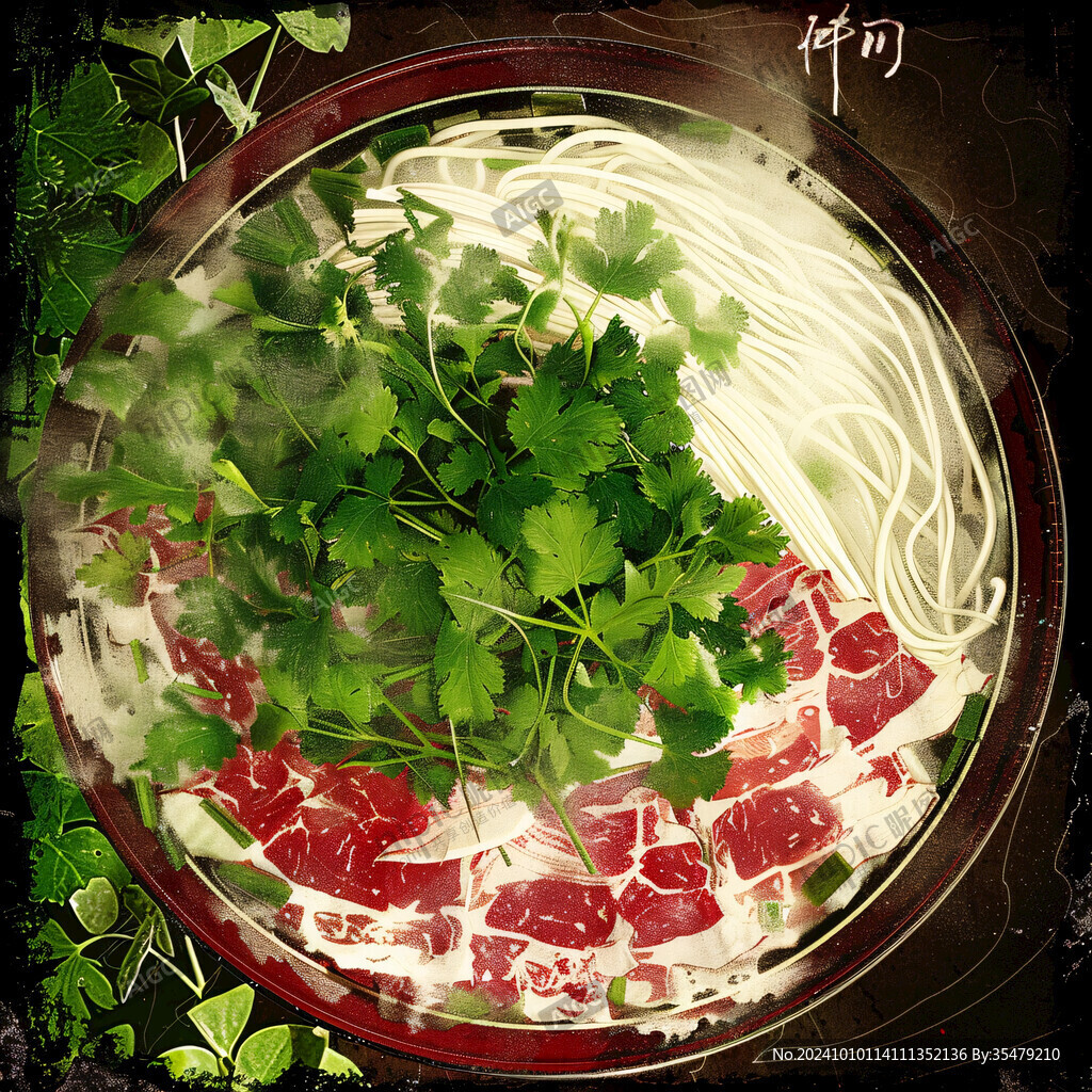 牛肉粉裝飾畫