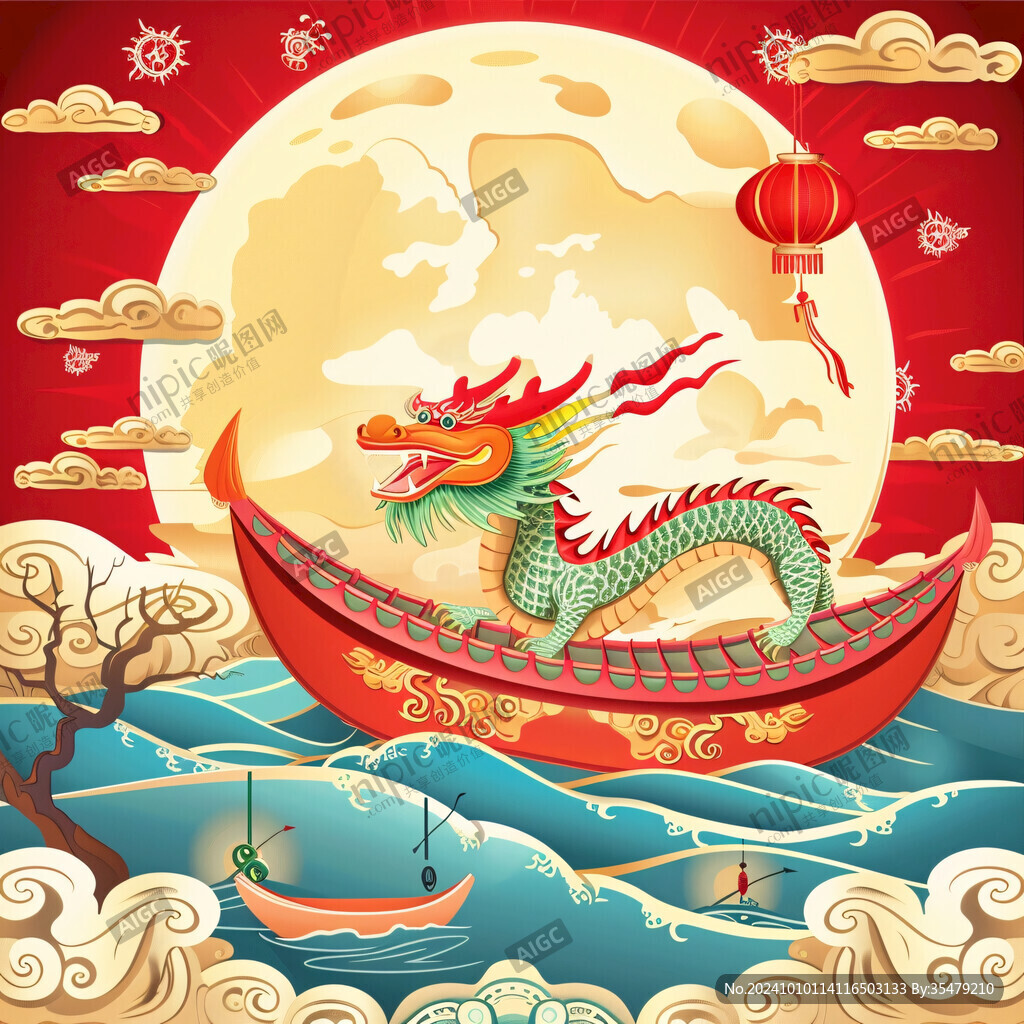 國潮風(fēng)龍舟