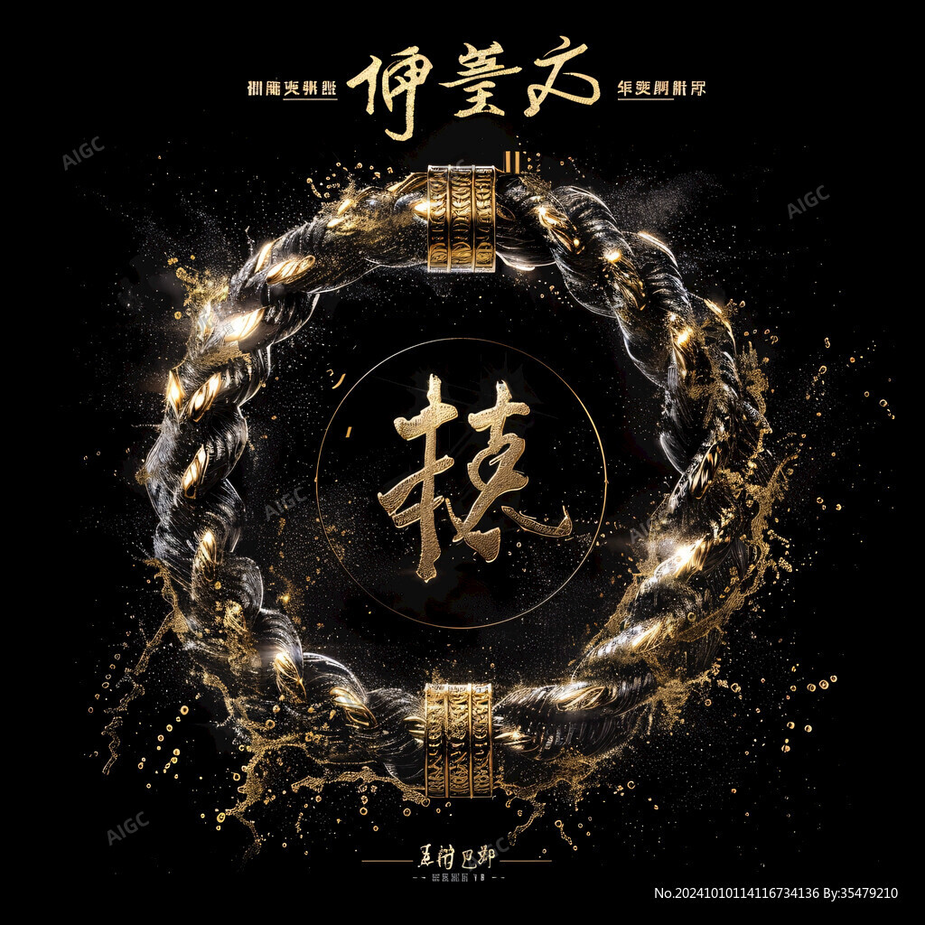 炫金字體海報(bào)