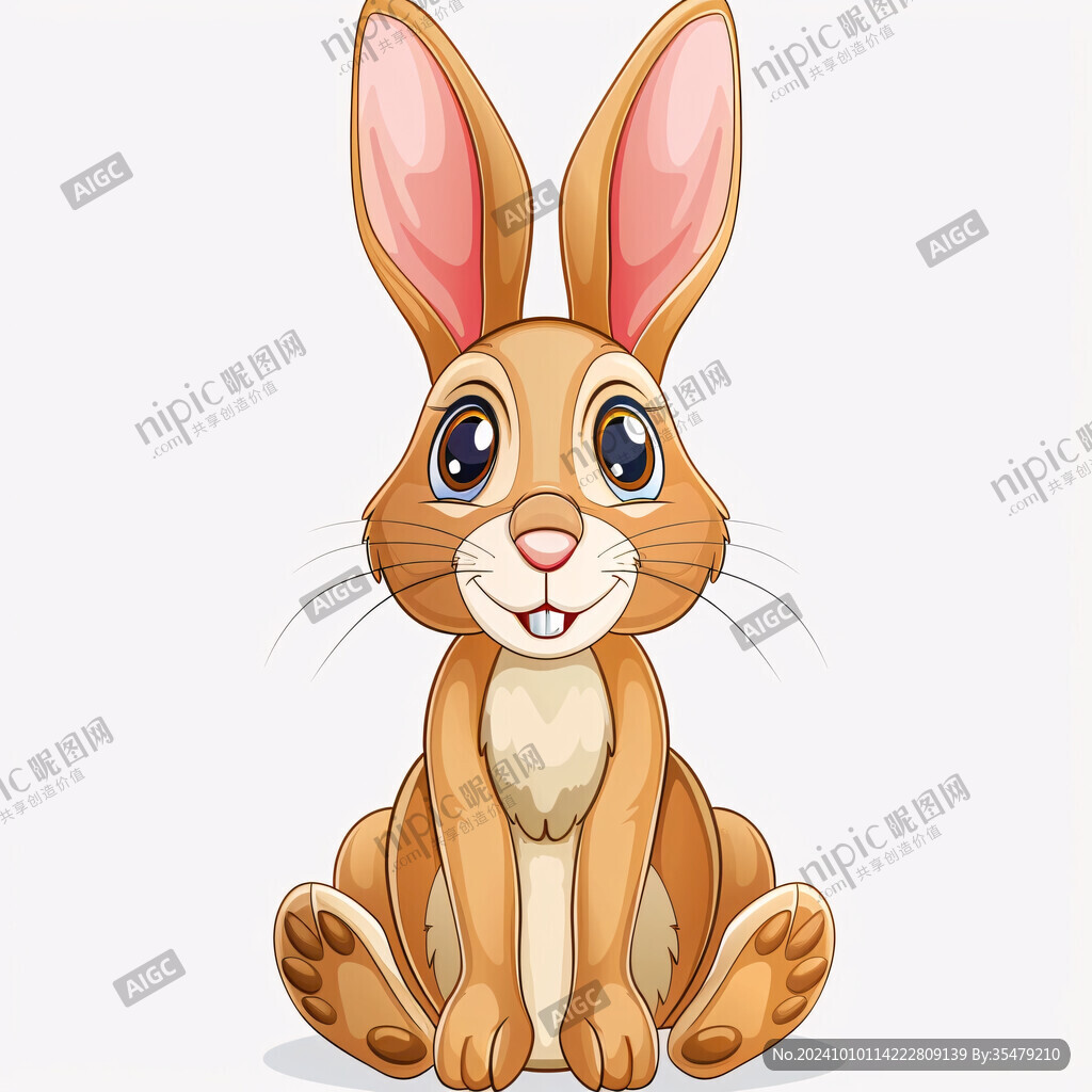 手繪兔子卡通兔子形象