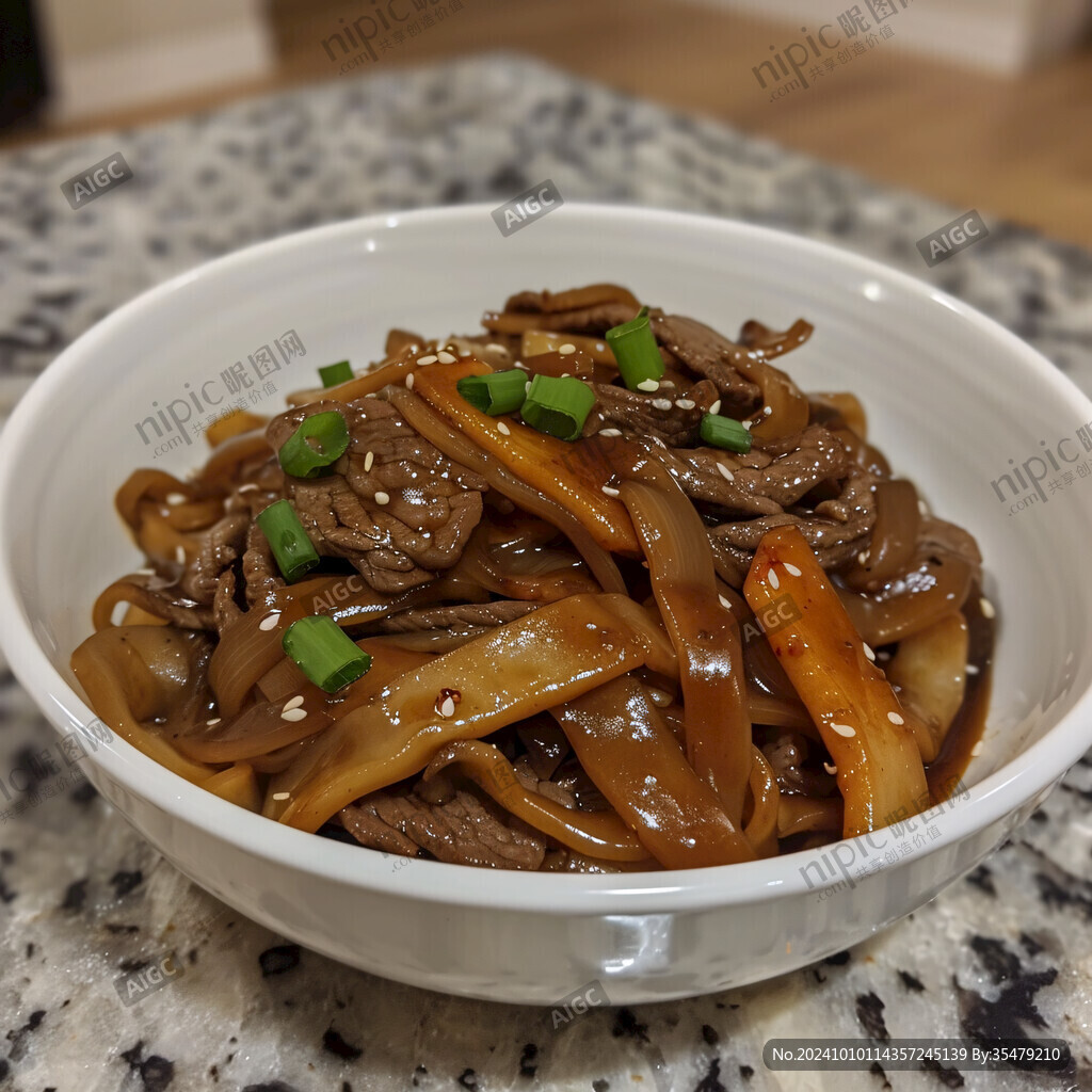 黑筍紅燒牛筋腩